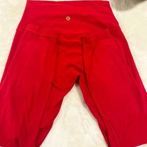 Red lululemon legging  with gold symbol 😊.